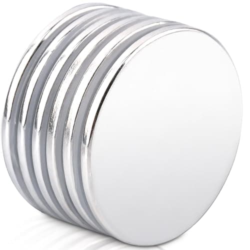 Image of 6 PCS 30x2mm Magnets Extra Strong Neodymium Magnets, Small Round Mini Magnet for Magnetic Boards, Refrigerators, Whiteboards, Crafts, Bulletin Boards, Kitchens, Office