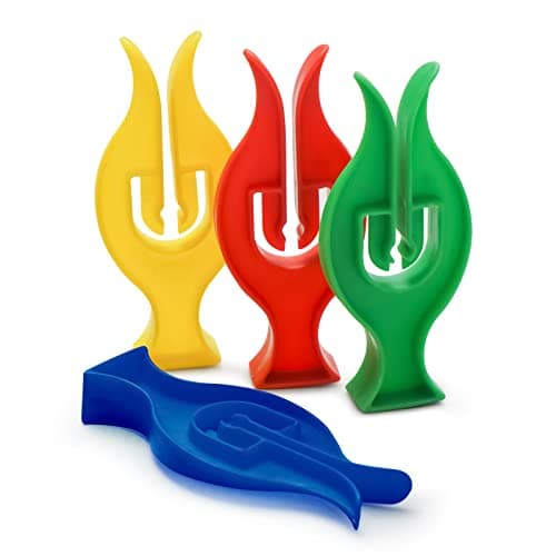 Image of Pack of 100 Heavy Duty Plastic Tulip Clothes Pegs for Washing Line with Strong Grip Plastic Assorted Colour Pegs Washing Line Pegs