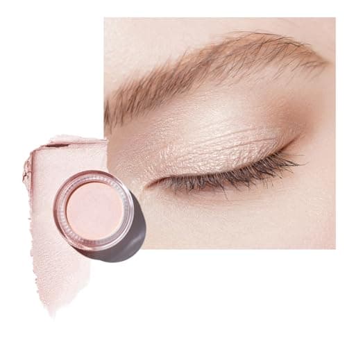 Image of Oulac Shimmer Eyeshadow Pearl Finish| Chinffon Eyeshadow & Highlighter Duo| Waterproof & Long-Lasting| Longwear Blendable Shimmer Eye Make-up | Vegan | 06g (P06) Purity