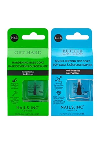 Image of Nails.INC Strong Nails Now 2-Piece Nail Treatment Set – Hardening Base Coat with Retinol & Quick-Dry Top Coat with Peptides, Strengthens, Protects & Enhances Nail Health, Vegan & Cruelty-Free