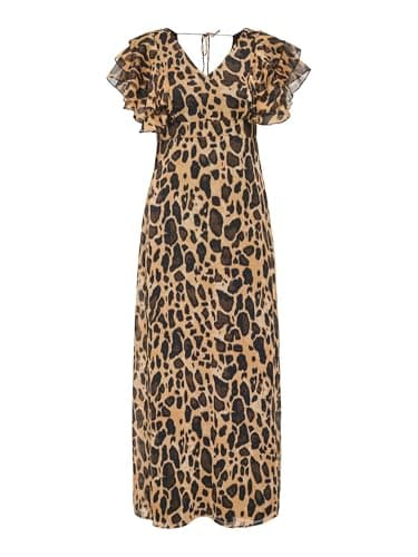 Image of Onlasta Life S/S Frill Ankel Dress WVN, Black, S