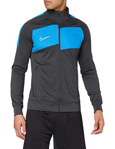 Image of Nike Men's Academy Pro Knit Jacket, Anthracite/Photo Blue/White, Medium