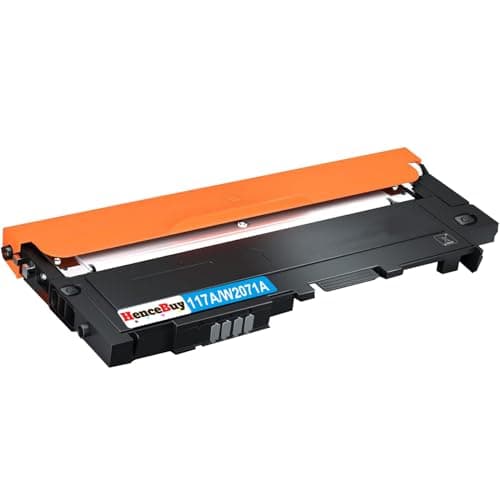 Image of HenceBuy 117A Cyan Toner Cartridge for HP W2071A 117A Compatible with HP Color Laser MFP 179fnw 178nw 178nwg 179fwg 150a 150nw 178 179 Printer Ink, With Chip (Cyan, Single Pack)