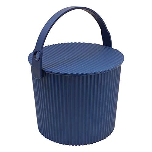 Image of Hachiman Omnioutil Storage Bucket & Lid Small Navy Blue