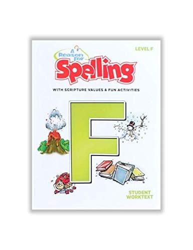 Image of 6th Grade Spelling Student Workbook Level F by A Reason For - Sixth Graders Practice Workbooks for Words, Vocabulary & Comprehension Skills - Kids Help Books for Homeschool, Classroom, & Home