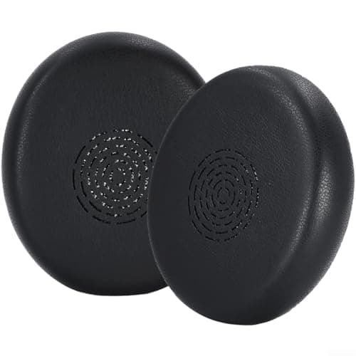 Image of Trurovem Replacement Ear Cushions for Jabra Engage 50 II and Engage 40 Wired Headsets, Soft PU Leather Earmuffs Pads for Office Use, Black, For Easy Install, 2 Pack(B)