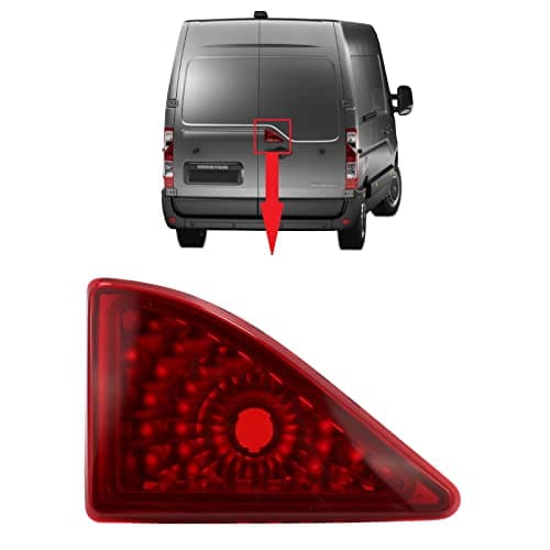 Image of BIAREN Rear Red Central Brake Light Lamp Rear Third Brake Stop Lamp For Renault Master Mk3 Vauxhall Opel Movano Nissan NV400 265900021R 4419392 93197475