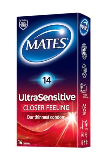 Image of Mates Ultra Sensitive Condoms Pack of 14