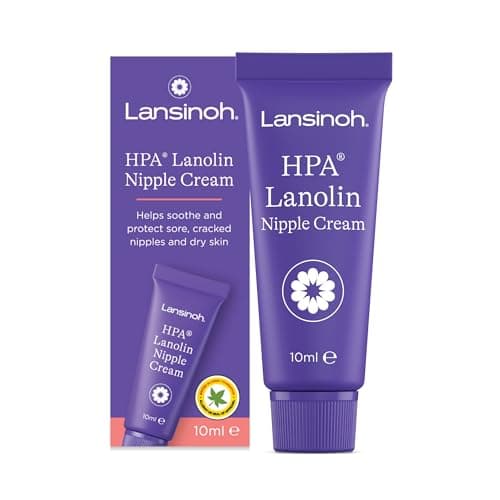 Image of Lansinoh HPA Lanolin Nipple Cream - 10ml - Sore Nipples Cracked Skin Breast Feeding 100% Natural Hypoallergenic Tasteless & Odourless BPA BPS-free Breastfeeding Hospital Bag Maternity Essentials