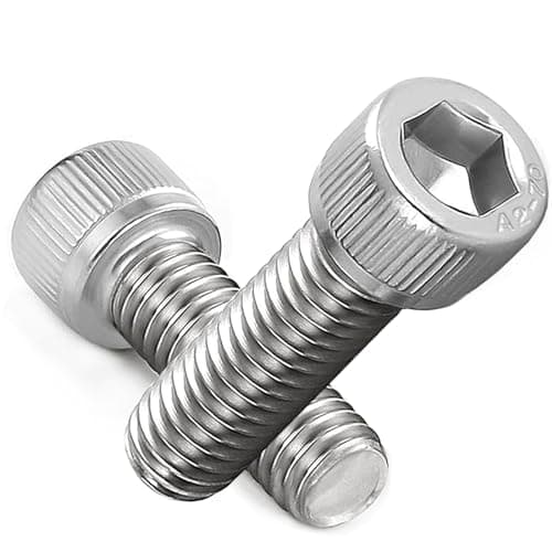 Image of AMLOOPH M3 Screws, M3 X 10mm Allen Socket Head Cap Screws/Bolts - 3mm Diameter Fully Threaded M3 Bolts 10mm A2 Stainless Steel Long Hex Socket Bolt Coarse (Pack Of 20)