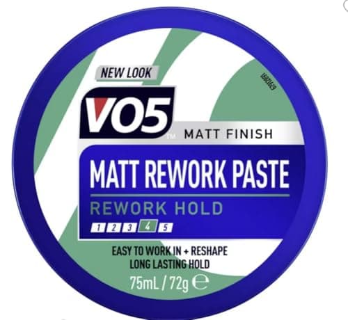 Image of VO5 Matt Rework Paste 75ml – Flexible Hold, Natural Finish, Perfect for Everyday Styling