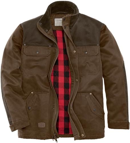 Image of Legendary Whitetails Men's Tough as Buck Chore Coat, Barn & Field Jacket, Big & Tall Work Wear, Flannel Lined, Rawhide, XXL