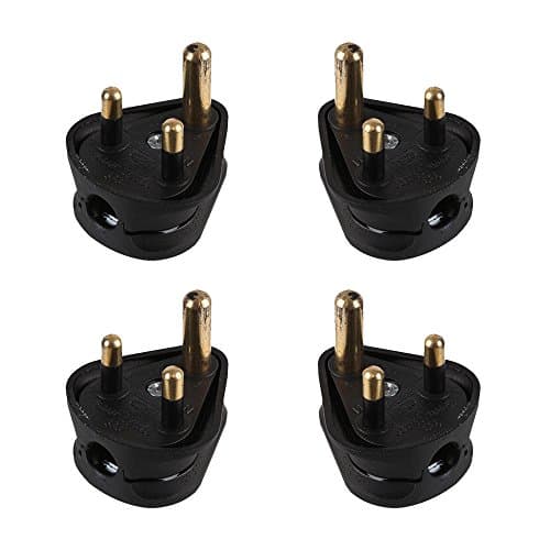 Image of 4 x 15A Plug Round Pin for Stage Theatre Use Mains Power 15 Amp