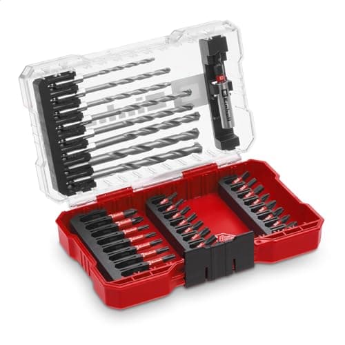 Image of Original Einhell M-CASE 33-Piece Impact-Resistant Bit and Masonry Bit Set (25 mm Bits, 50 mm Bits, Masonry Bit, 60 mm Bit Holder incl. Storage Box)