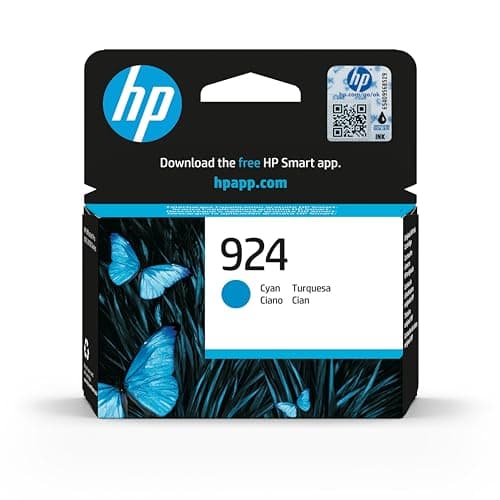 Image of HP 924 (4K0U3NE) Cyan Original Printer Cartridge OfficeJet Pro 8124e, 8122e, 8132e, 8135e, 8134e, 8125e All-in-One Printer