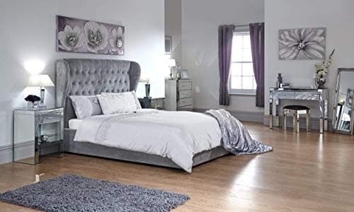 Image of GFW Dakota 135cm Ottoman Bed with Solid Base Platinum
