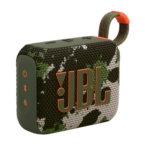 Image of JBL GO 4 Ultra-Portable Bluetooth Speaker with Big JBL Pro Sound and Punchy Bass, PlaytimeBoost, Waterproof Design and 7-Hour Playtime, Camo