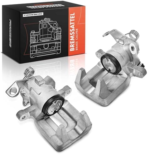 Image of Frankberg 2x Brake Caliper Disc Brake Rear Left Right Cast Aluminium Compatible with C4 C4 I C4 II 308 SW I 308 CC 308 I 307 307 Break 307 CC 307 SW DS4 Replace# 1607375680