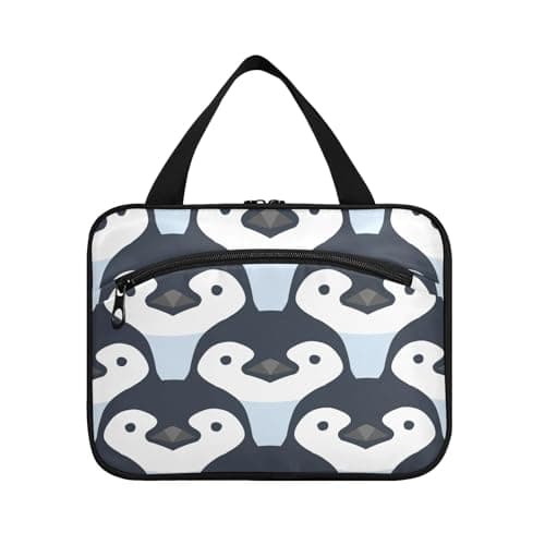 Image of Hanging Travel Toiletry Bag for Women Men Boys Girls,Cute Penguin Babies Waterproof Cosmetic Makeup Bag Wash Bag Organizer for Travel Essentials,Bottle