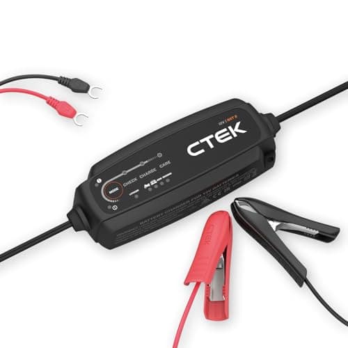 Image of CTEK NXT 5 Smart Battery Charger 12V, Lead Acid and Lithium Compatible, Robust 5A Charger, Reconditioning Mode, AGM Optimisation, Temperature Compensation, Easy-to-Use Battery Maintainer