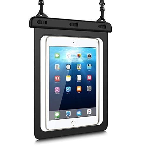 Image of HopMore Universal Waterproof Case for iPad Samsung,Tablet Pouch Dry Bag for iPad 10/9/8/7 10.2"/9.7" / Pro 9.7/10.5/11 / Air 10.9,Galaxy Tab S6 Lite/A9+/A9,Fire HD 10,Android Tablet Up to 11 inch