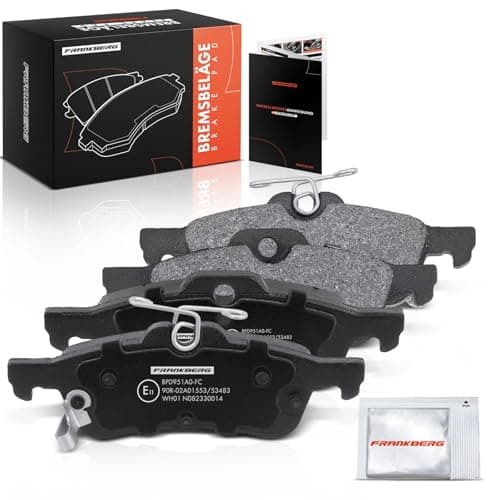 Image of Frankberg Brake Pad Set incl. 4x Pads Rear Compatible with Civic IX FK Civic IX Tourer FK Civic IX Saloon FB Replace# 43022TV8E01,43022TV8E00