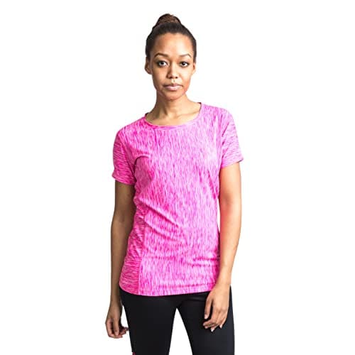 Image of Trespass Women Daffney Quick Dry T-Shirt with Reflective Details - Pink Glow Marl, X-Large