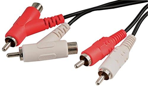 Image of PRO SIGNAL PSG00466 2x Phono (RCA) Male to 2x (Stackable) Phono Male Lead, 1m Black