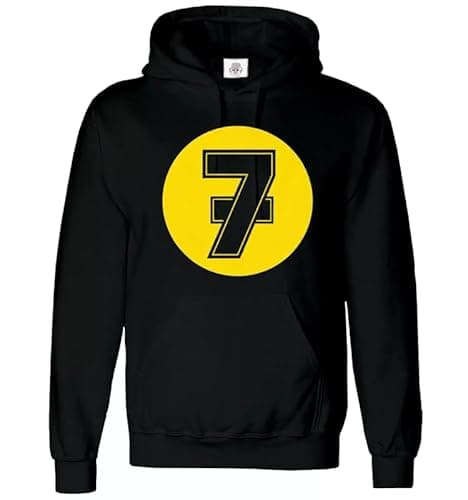 Image of Trend Gear Barry Sheen 7 Hoody Men's Motorcycle Sweatshirt Vintage Racing Biker Racer Hood Hoodies (BLACK - Large)