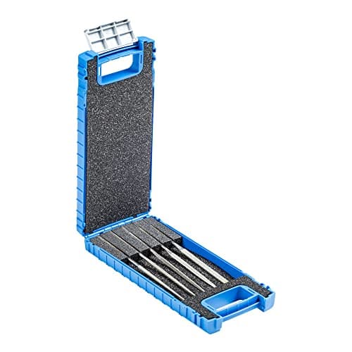 Image of Pferd DF4205D126 Diamond Needle File Set 140mm D126 5 pcs, Silver, 140 mm