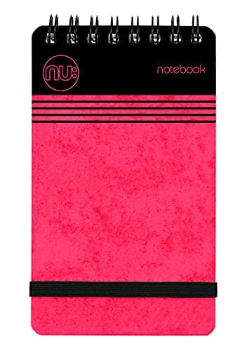 Image of nu: Notebooks - Craze Cloud Range - A7 Red Notebook - Wirebound Notebook - Stationery Notebooks - Ruled Notepad - 110 Pages