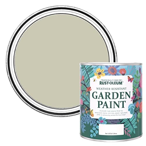 Image of Rust-Oleum Grey Mould Resistant Garden Paint in Matt Finish - Half Light 750ml