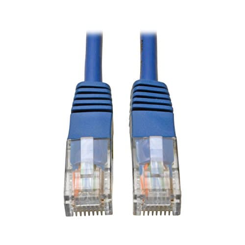 Image of Tripp Lite Cat5 Cat5e Molded Patch Cable 350Mhz UTP Blue RJ45 M/M 12ft 12' (N002-012-BL)