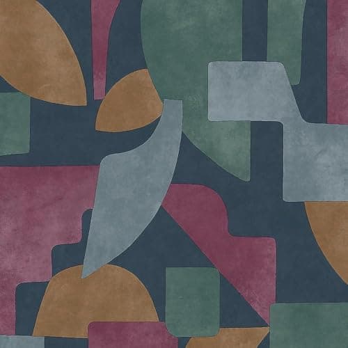 Image of Holden Decor Abstract Angles Navy Berry Wallpaper 13740