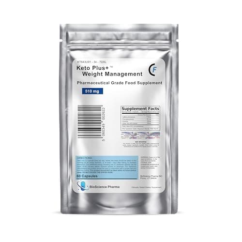Image of Strongest Keto Diet Pills : Advanced Fast Weight Loss Formula for Men and Women (180 Capsules / 6 Month Supply)