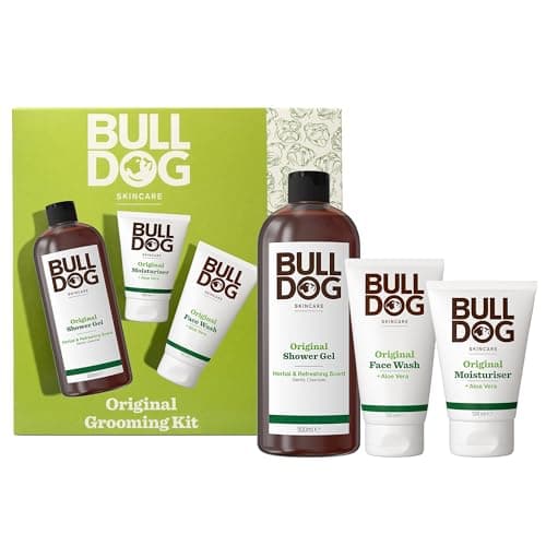 Image of Bulldog Skincare - GiftSet for Men - Mens Grooming giftset - Original Grooming Kit - It includes Original Face Moisturiser, Face Wash and Shower Gel
