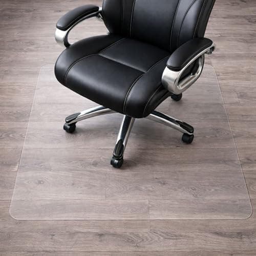Image of Marvelux 120 x 150cm Heavy Duty Large Polycarbonate Office Chair Mat for Hard Floors, Clear Hard Floor Protector, Rectangular Floor Protection Mat, Made in the UK, 47" x 60"