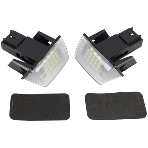Image of Dixhills 2 Pcs LED Rear Number Plate Light MK2 Compatible with Berlingo C3 C4 C5 DS4 Saxo XSara 206 207 306 307 308 5008 406 407 Partner Replacement for 6340 A3 6340.A3 6340A3