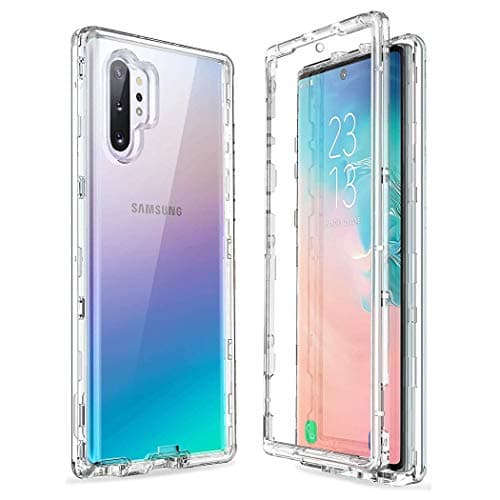 Image of Samsung Note 10+ 6.8" SM-N975F Case, Samsung Galaxy Note 10+ Plus/Pro Front and Back Case, Transparent Clear Fully Protection PC Hard Soft Cover Bumper Shockproof For Samsung Galaxy Note 10+ Plus