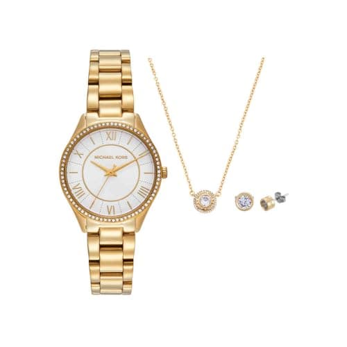 Image of Michael Kors MK4849SET Ladies Lauryn Watch and Jewellery Gift Set