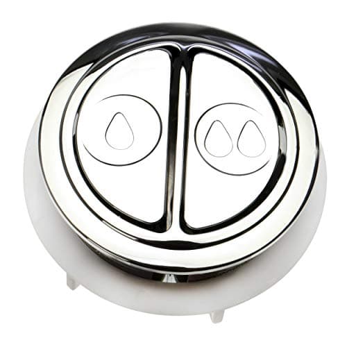 Image of Fluidmaster 800P-001 Valve Replacement Dual Flush Valev Buttons, Chrome