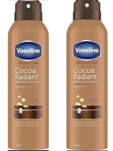 Image of Vaseline Spray & Go Body Moisturiser (2 x 190ml) Essential Healing - Non-greasy