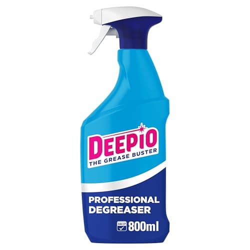 Image of DEEPIO Professional Degreaser Spray 6x800ml, Effortless Grease Cutting, 40 Percent Faster, Food Contact Safe