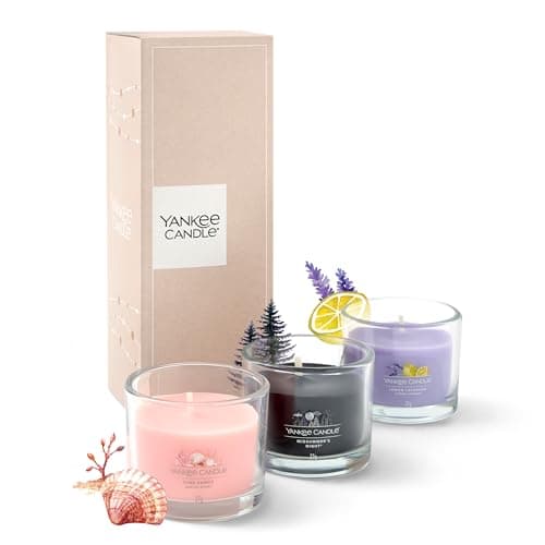 Image of Yankee Candle Scented Candles Gift Set | 3 Scented Mini Filled Votive Candles | Soy Blend Wax Mix | Perfect Gifts for Women