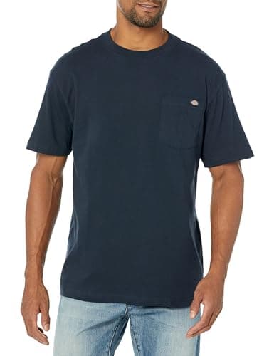 Image of Dickies, Men's, SS Pocket TEE Relaxed, Navy Blue, XXL