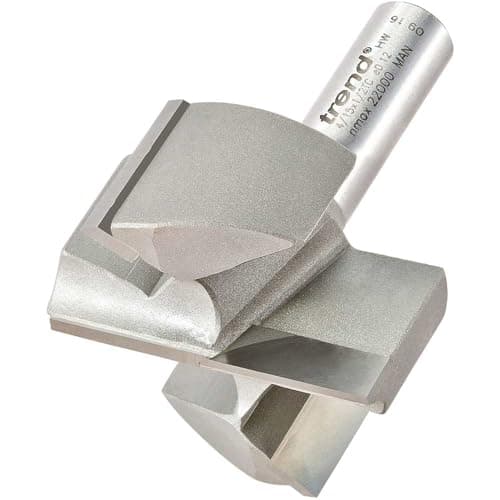 Image of Trend Professional Straight Two Flute Router Cutter, 1/2 Inch Shank, 50.8mm Cut Diameter & 25mm Cut Length, Tungsten Carbide Tipped, 4/15X1/2TC