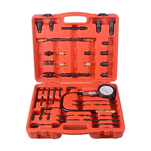 Image of Petrol and Diesel Engine Master Compression Tester Kit Cylinder Pressure Meter Set