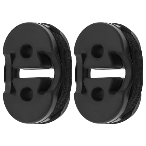 Image of EMSea 2pcs Car Exhaust Pipe Rubber Silencer Holder 013228425 46742184 1755F7 Exhaust Pipe Silencer Hanging Bracket Compatible with PEUGEOT Boxer 106 I
