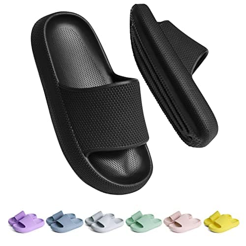 Image of Buwege Kids Sliders Girls Boys Shower Slippers Summer Pool Soft EVA Slide Sandals Outdoor Bath House Flip Flops