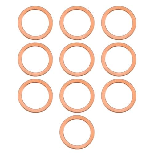 Image of EMSea 10pcs Car Oil Sump Pan Plug Washer Seal Ring N007603012102 Compatible with Mercedes-Benz M642